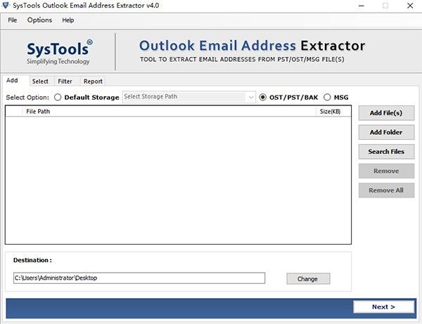 SysTools Outlook Email Address Extractor(邮箱处理工具)下载