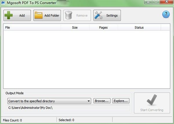 Mgosoft PDF To PS Converter(PDF文件转换工具)下载