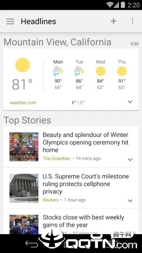 谷歌新闻和天气软件截图1