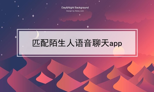 匹配陌生人语音聊天app