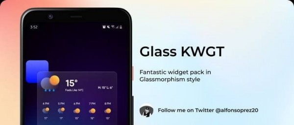 Glass KWGT软件截图2