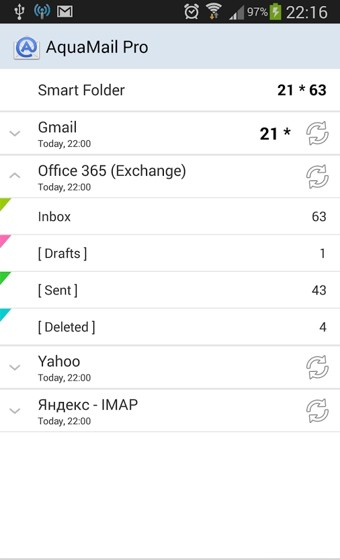 Aqua Mail Pro(手机邮箱)软件截图0