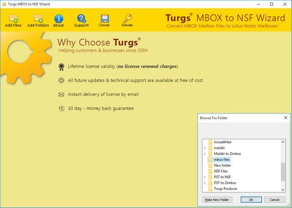 Turgs MBOX to NSF Wizard(MBOX到NSF转换工具)下载