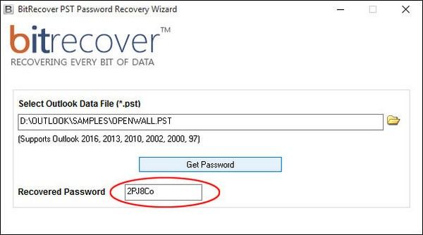 BitRecover PST Password Recovery Wizard(pst文档密码恢复软件)下载