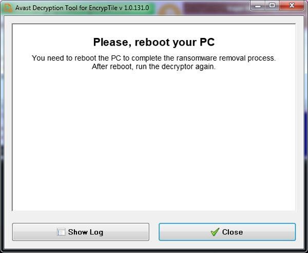 Avast Decryption Tools for EncrypTile(防勒索软件)下载
