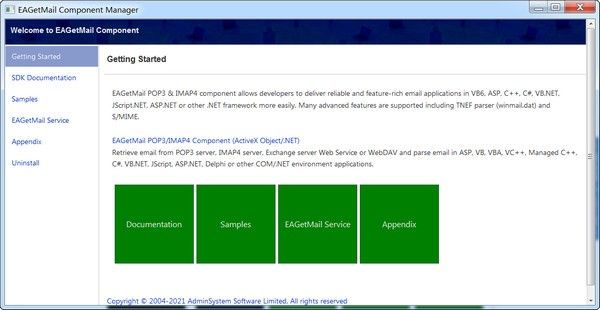 EAGetMail Component Manager(电子邮件组件管理工具)下载