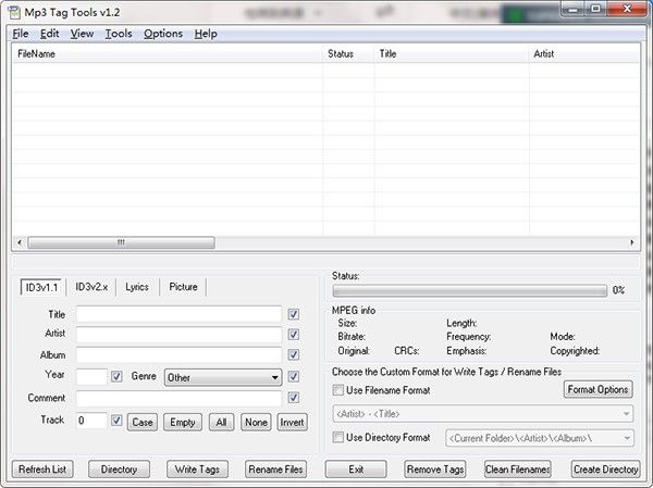 Mp3 Tag Tools(音频文件信息编辑工具)下载