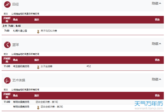 8月8日奥运会赛程 8月8日奥运会比赛项目 8月8日奥运会中国夺金点