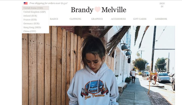 bm中国官网入口 brandymelville在哪里买 淘宝brandy melville正品店