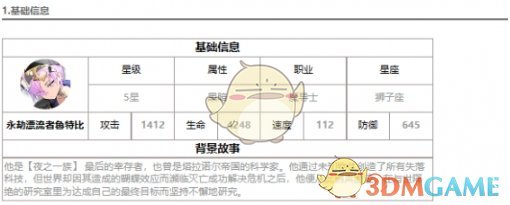 《第七史诗》新暗正太介绍一览