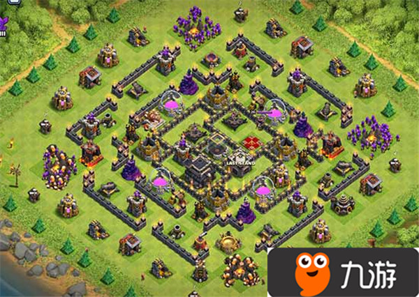 部落冲突coc9本布阵分享