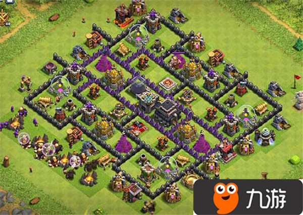 部落冲突coc9本布阵分享