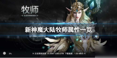 新神魔大陆牧师怎么样