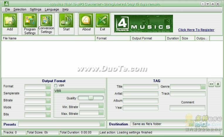 4Musics WMA to MP3 Converter下载