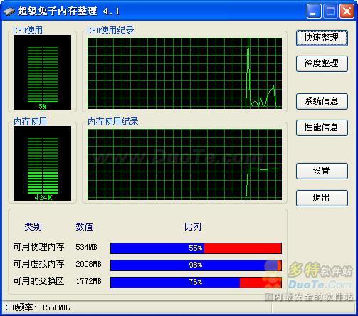 超级兔子内存整理下载