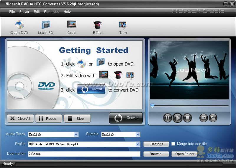 Nidesoft DVD to HTC Converter下载