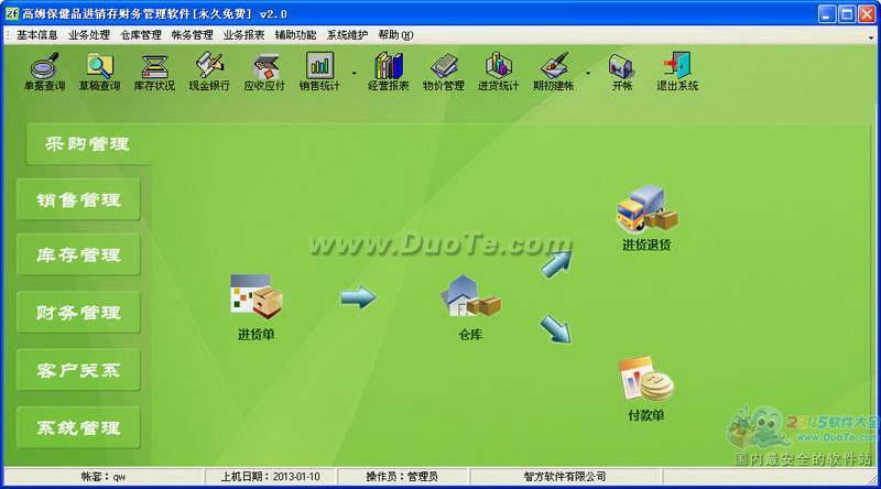 高姆保健品进销存财务管理系统下载