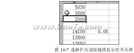 建立Excel超级链接