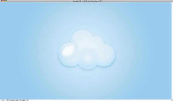 Photoshop打造可爱的透明云彩壁纸