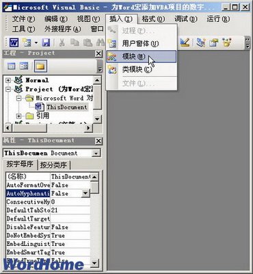 Word2003为宏添加VBA项目的数字证书签名