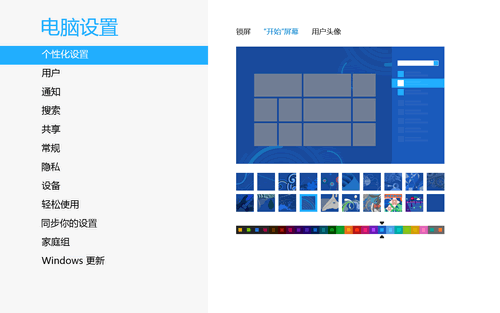 Win8可同步的个性化设置汇总