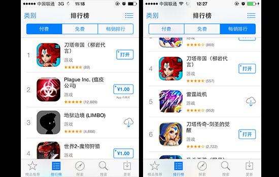 【图1：IOS付费榜登顶 畅销榜第四】.jpg