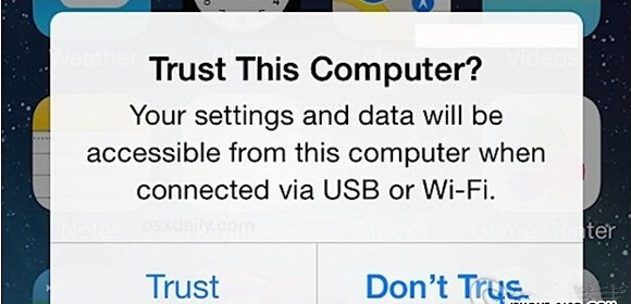 iPhone连接电脑不信任如何解决