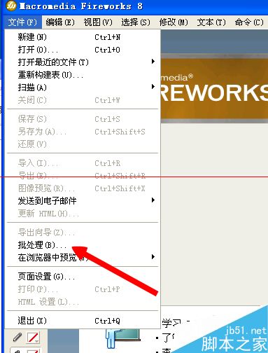 批量处理才有效率！Fireworks怎么批量处理图片？