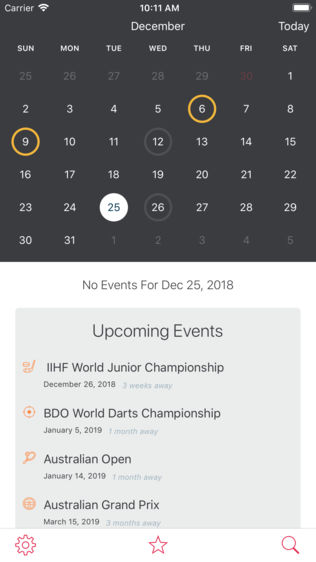 Sports Calendar软件截图0