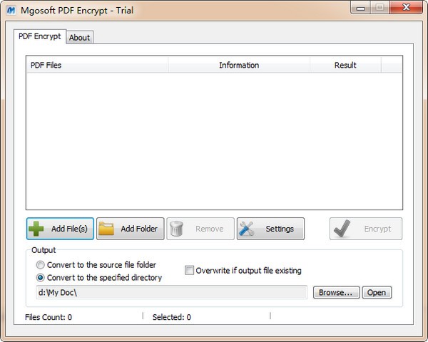 Mgosoft PDF Encrypt(Mgosoft PDF加密软件)下载