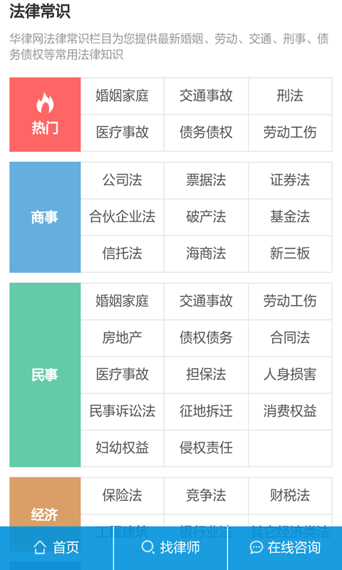 法律知识测试软件截图2