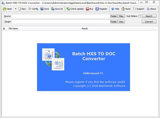 Batch HXS TO DOC Converter(HXS转Word转换器)下载