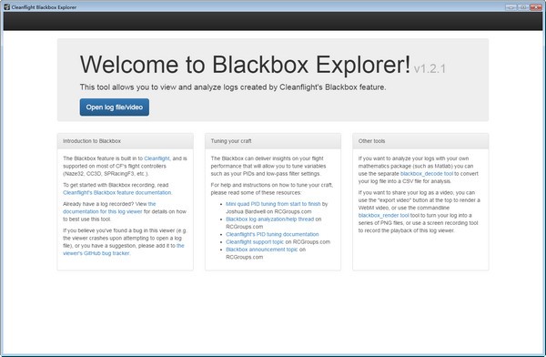 ​Cleanflight Blackbox Explorer下载