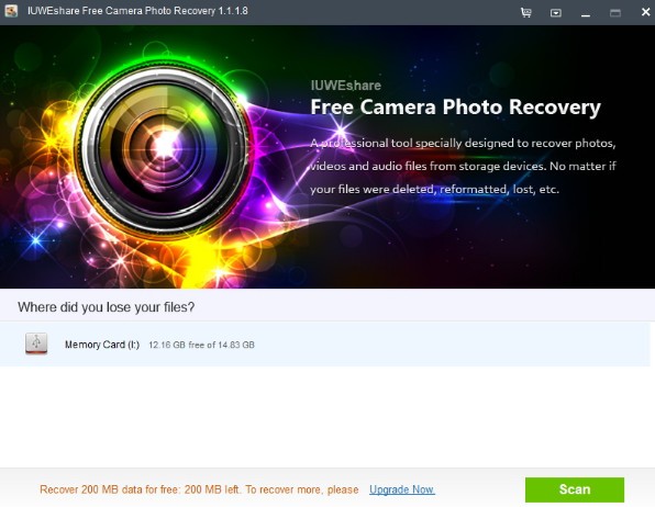 IUWEshare Free Camera Photo Recovery下载