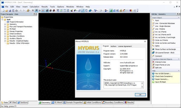 PC Progress HYDRUS 2D3D Pro(水流溶质运移模拟软件)下载