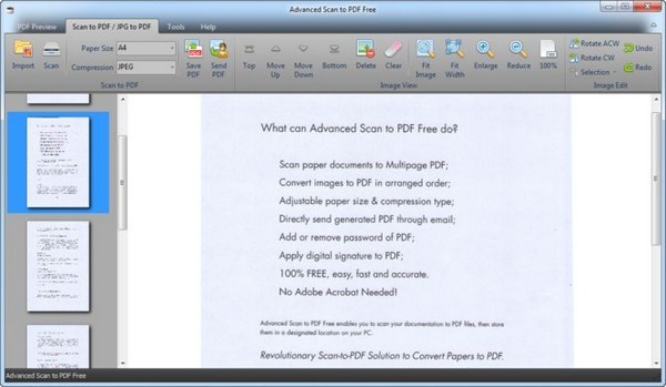 Advanced Scan to PDF Free(PDF格式转换工具)下载