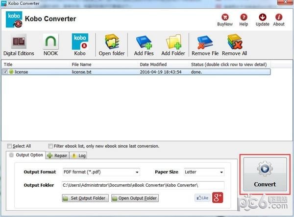 Kobo Converter(电子书格式转换工具)下载