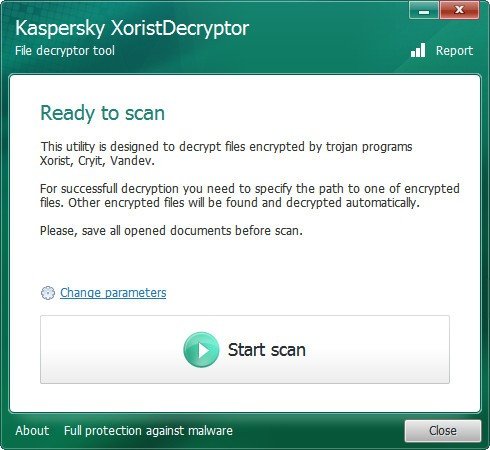 卡巴斯基病毒专杀工具(XoristDecryptor)下载