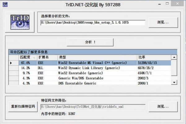 文件类型分析工具(TrIDNet)下载