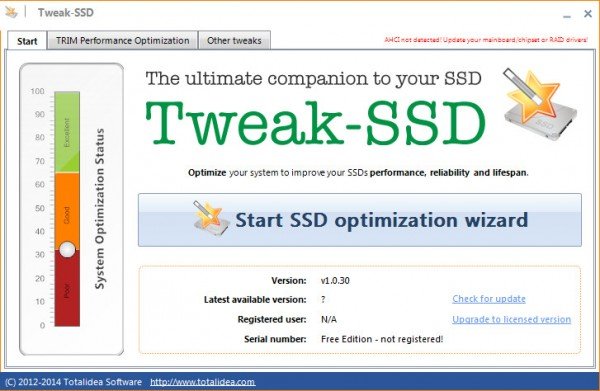 SSD固态硬盘优化软件(Tweak-SSD)下载