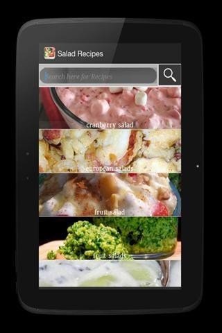 沙拉食谱软件截图2