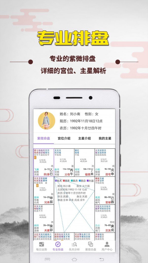 紫微斗数算命软件截图2