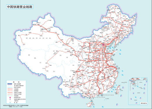 全国铁路客运线路示意图高清版下载