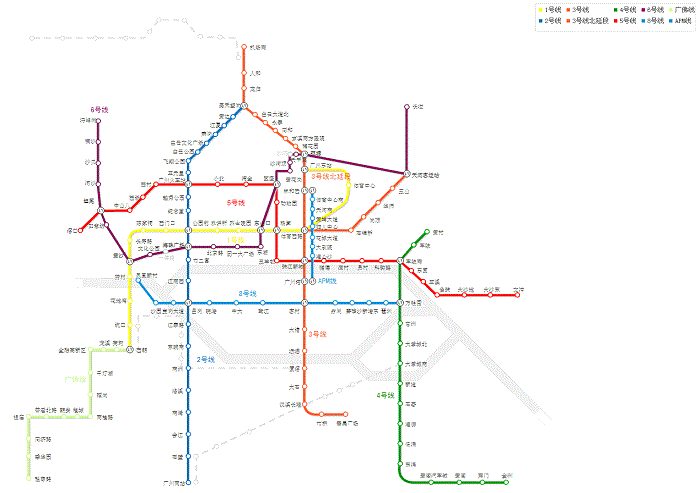 广州地铁线路2015版下载