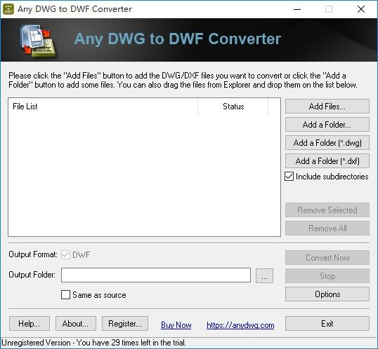 Any DWG to DWF Converter(DWG转DWF转换工具)下载