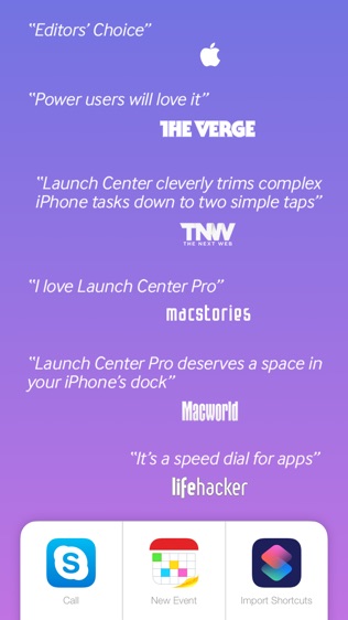 Launch Center Pro软件截图1