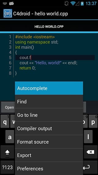 C4droid C++编译器软件截图0
