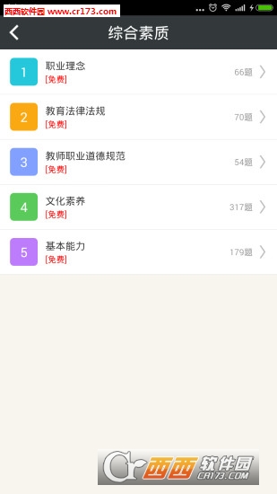 小学教师资格总题库软件截图2