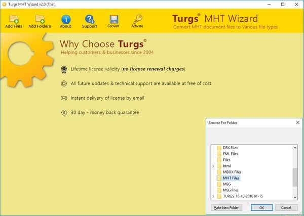 Turgs MHT Wizard(MHT文件转换工具)下载