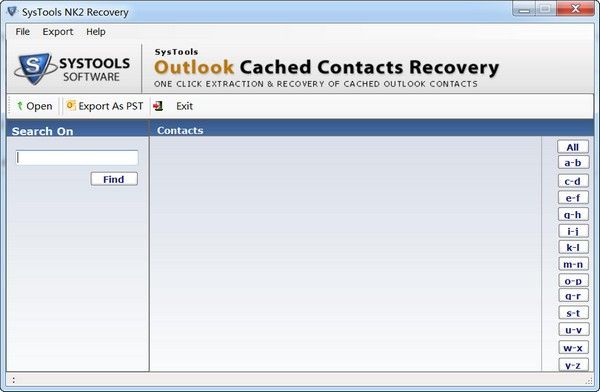 SysTools Outlook Cached Contacts Recovery(邮箱处理工具)下载